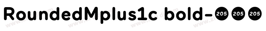 RoundedMplus1c bold字体转换